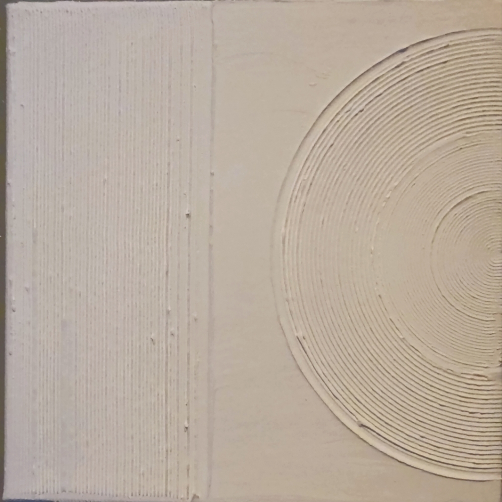 10 x 10 acrylic sculpted canvas painting